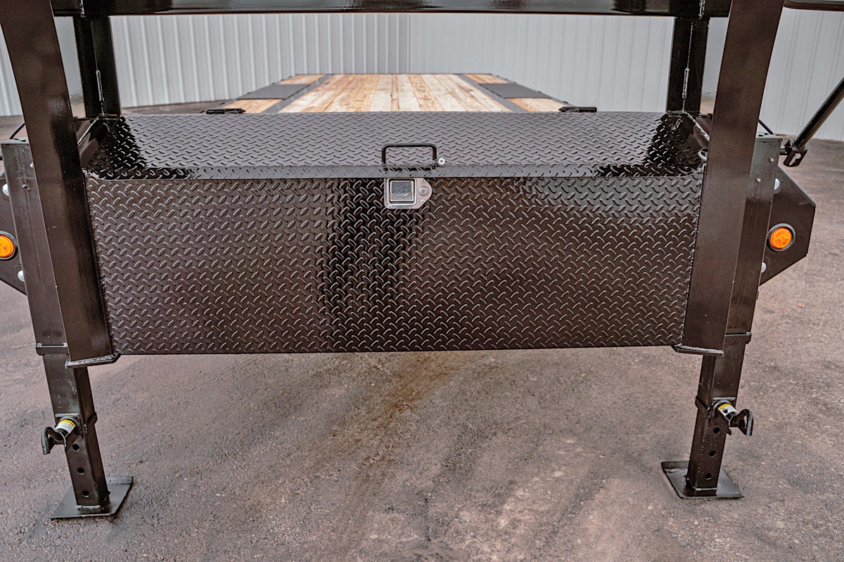 PJ Trailers 20'x102" Gooseneck Low Pro Flatbed Trailer w/ Singles (LS) - Image 7