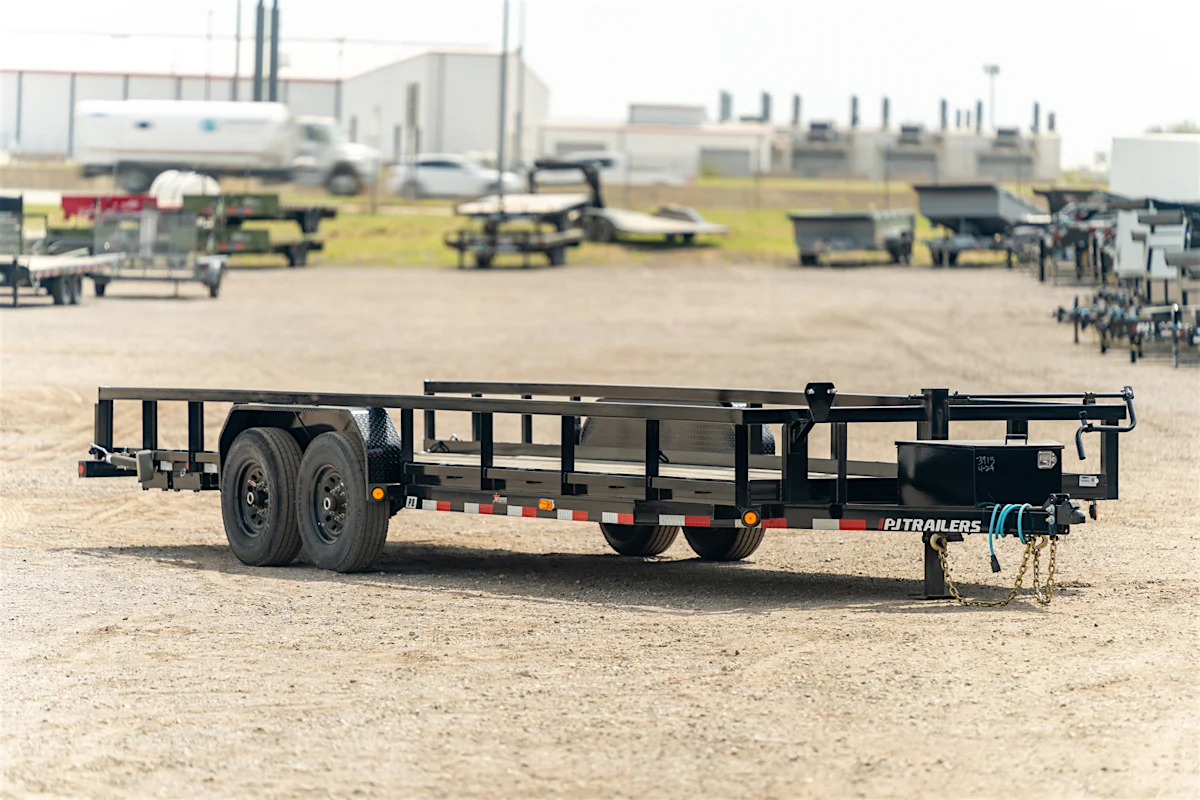PJ Trailers 24' x 83" Tube Top Equipment Trailer (P8) - Stock #80311 - Image 1 of 3 PJ Trailers 24' x 83" Tube Top Equipment Trailer (P8) - Stock #80311 - Image 1 of 3