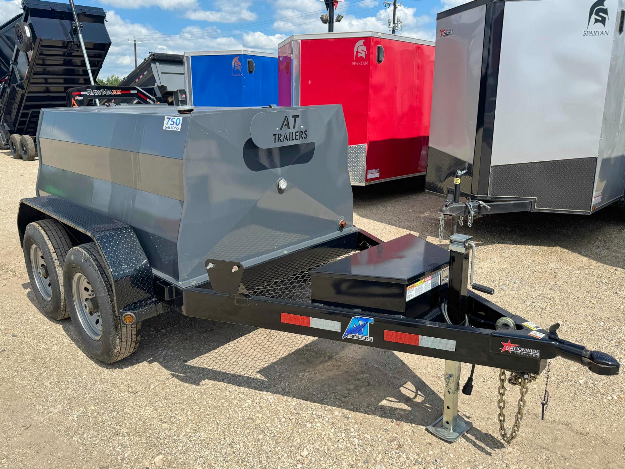 AT Trailers 8'x60" 750 Gallon Fuel Tank Trailer (SF) - Stock #80350 - Image 2 of 3