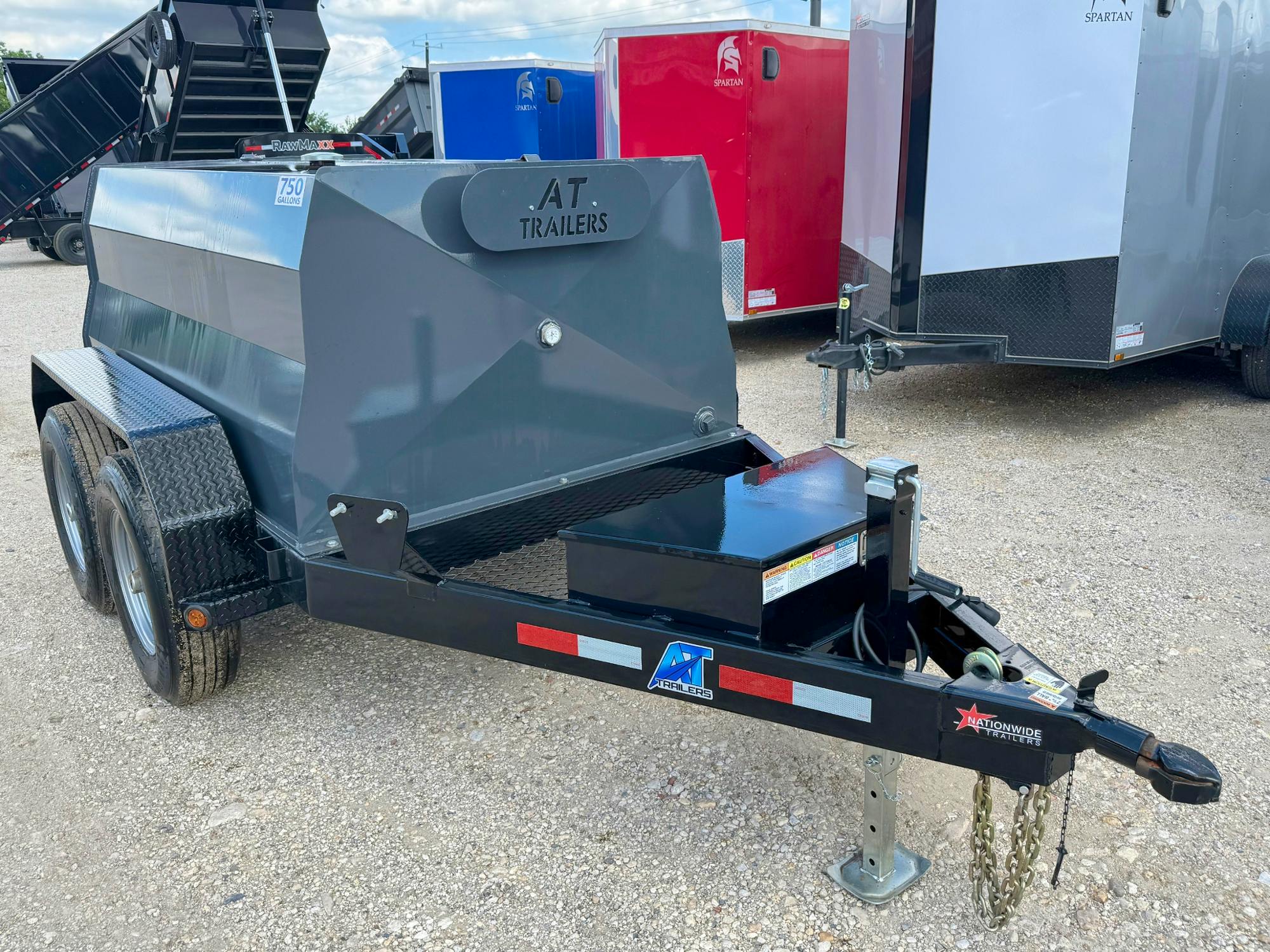 AT Trailers 8'x60" 750 Gallon Fuel Tank Trailer (SF) - Stock #80351 - Image 1 of 3