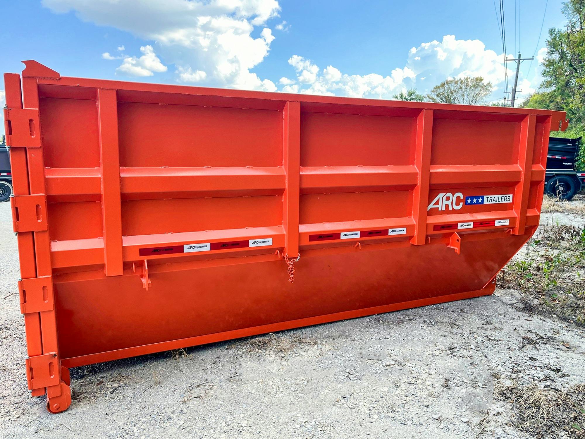 ARC Trailers 14' 20YD Steel Dumpster Bin w/ 6' Sides - Stock #80369 - Image 3 of 5