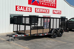 X-ON 16'x83" Landscape Trailer w/ 4' Sides & 4' Gate (L2)