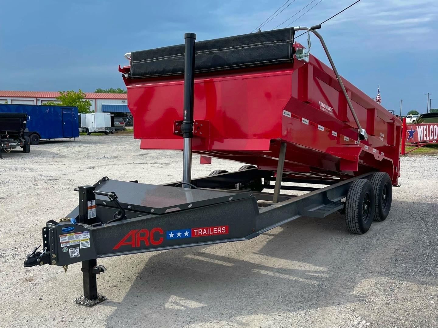 ARC Trailers 14'x83" Telescopic Dump Trailer w/ 3' Sides (BDT) - Image 2