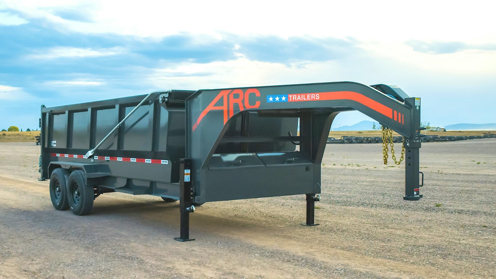 ARC Trailers 16'x83" Gooseneck Telescopic Dump Trailer w/ 4' Sides (GDT) - Image 1