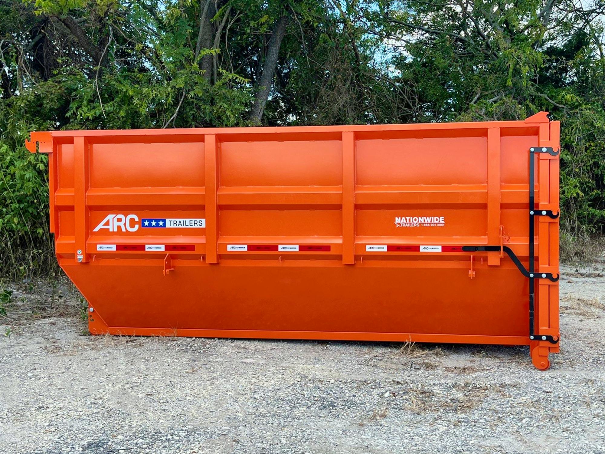 ARC Trailers 14' 20YD Steel Dumpster Bin w/ 6' Sides - Stock #80516 - Image 1 of 5