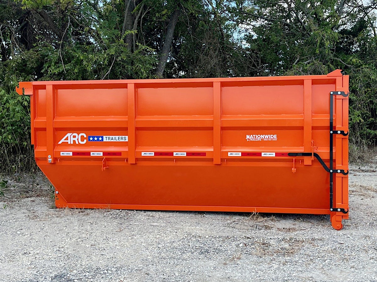 ARC Trailers 14' 20YD Steel Dumpster Bin w/ 6' Sides - Image 1