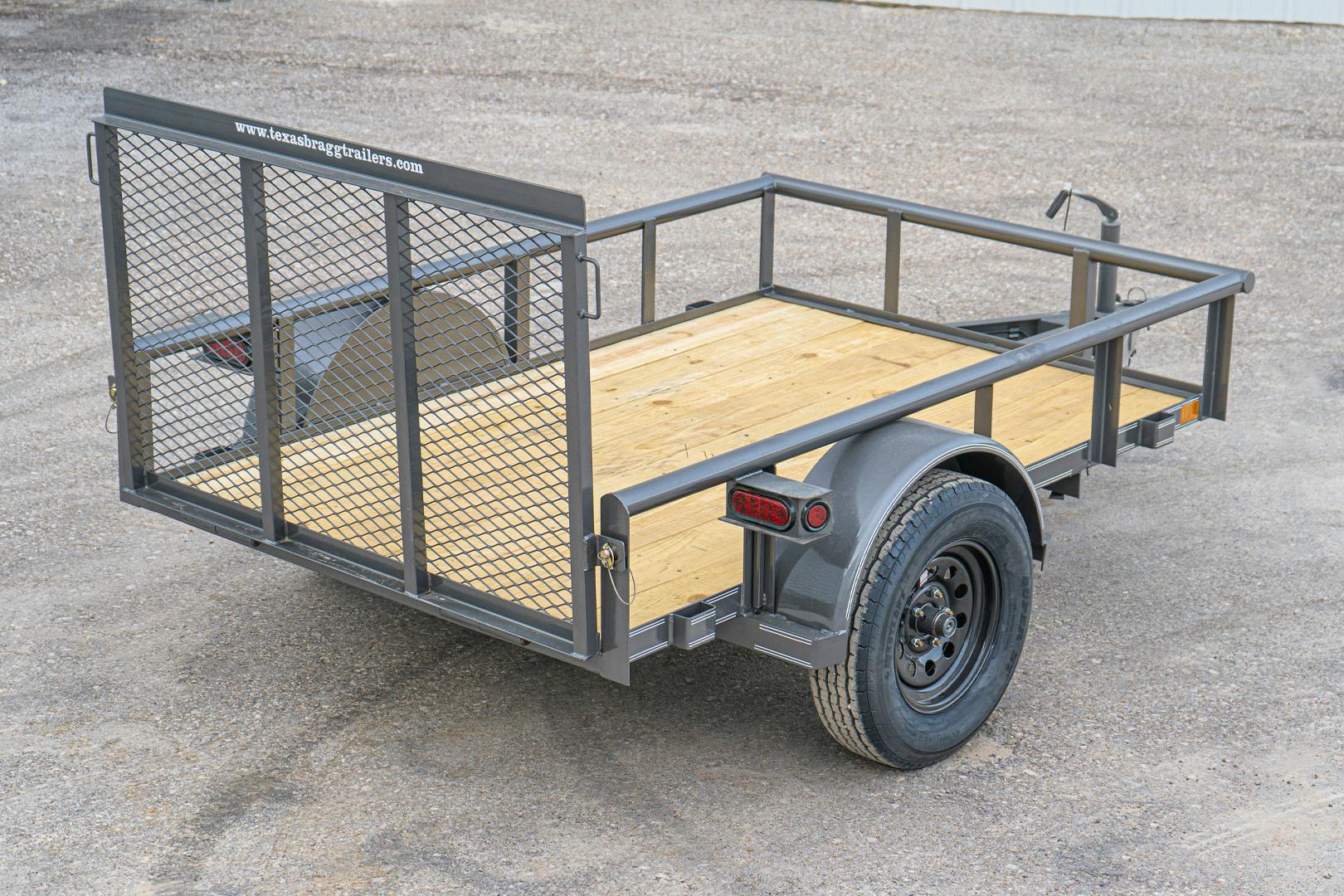 Texas Bragg 8'x60" Utility Trailer w/ 3' Gate (U1) - Image 11
