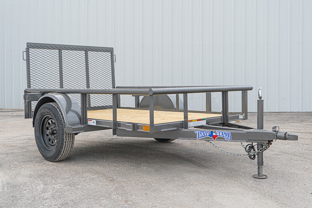 Texas Bragg 8'x60" Utility Trailer w/ 3' Gate (U1) - Image 2