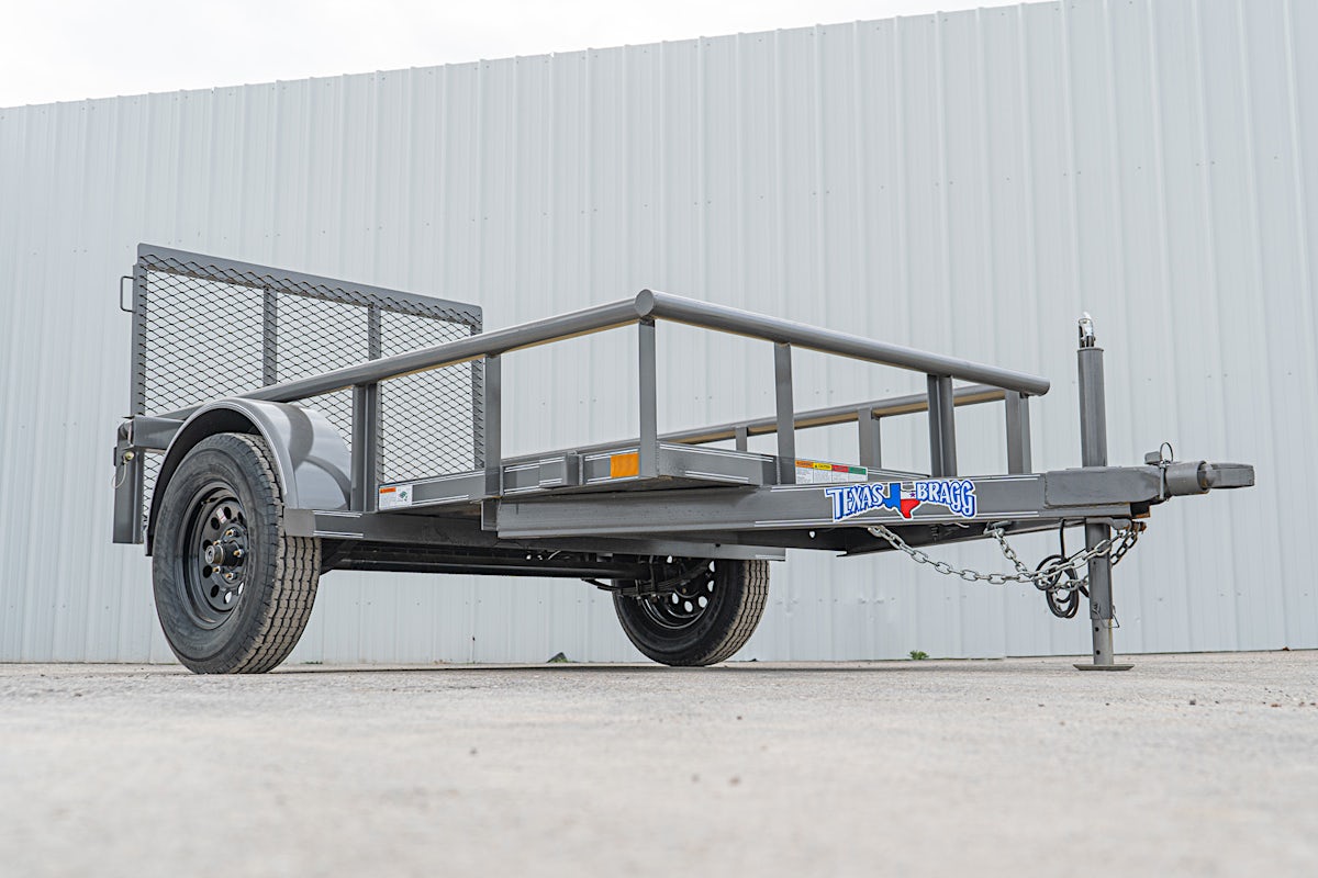 Texas Bragg 8'x60" Utility Trailer w/ 3' Gate (U1) - Image 3