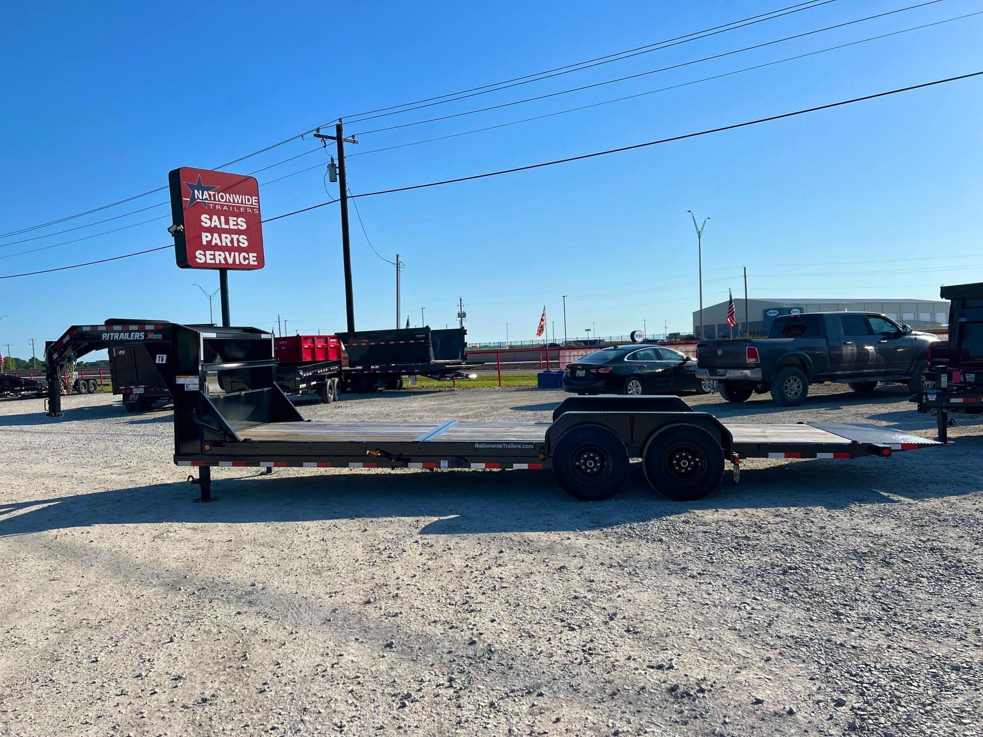 PJ Trailers 24'x82" Gooseneck 6" Channel Equipment Gravity Tilt Trailer (T6) - Stock #80584 - Image 3 of 7