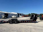 PJ Trailers 24'x82" Gooseneck 6" Channel Equipment Gravity Tilt Trailer (T6) Stock #80584 - Thumbnail 4