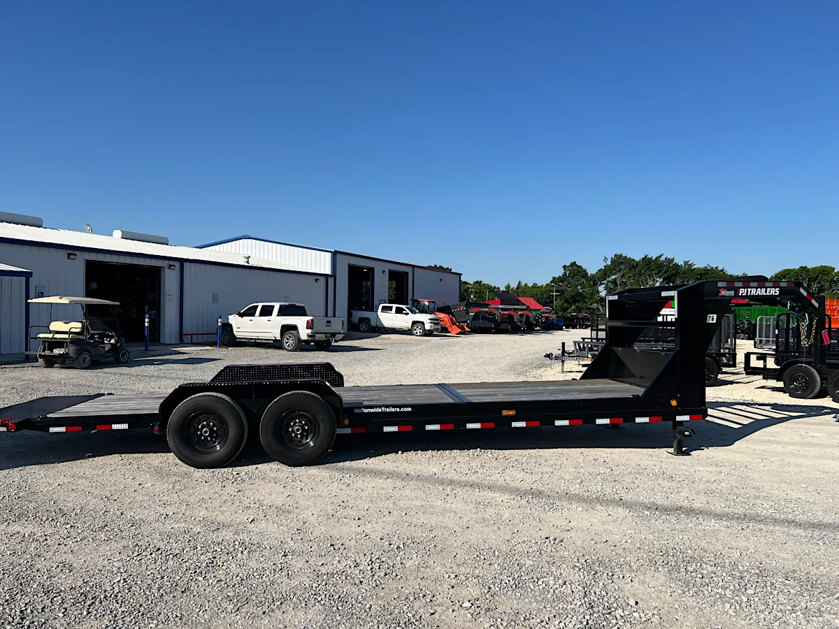 PJ Trailers 24'x82" Gooseneck 6" Channel Equipment Gravity Tilt Trailer (T6) - Stock #80584 - Image 4 of 7 PJ Trailers 24'x82" Gooseneck 6" Channel Equipment Gravity Tilt Trailer (T6) - Stock #80584 - Image 4 of 7