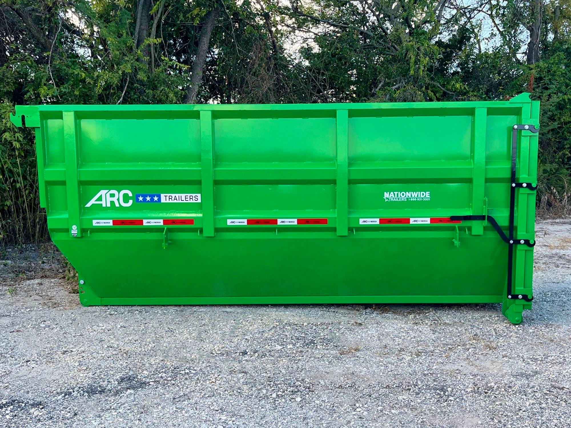 ARC Trailers 14' 20YD Steel Dumpster Bin w/ 6' Sides - Stock #80651 - Image 1 of 5