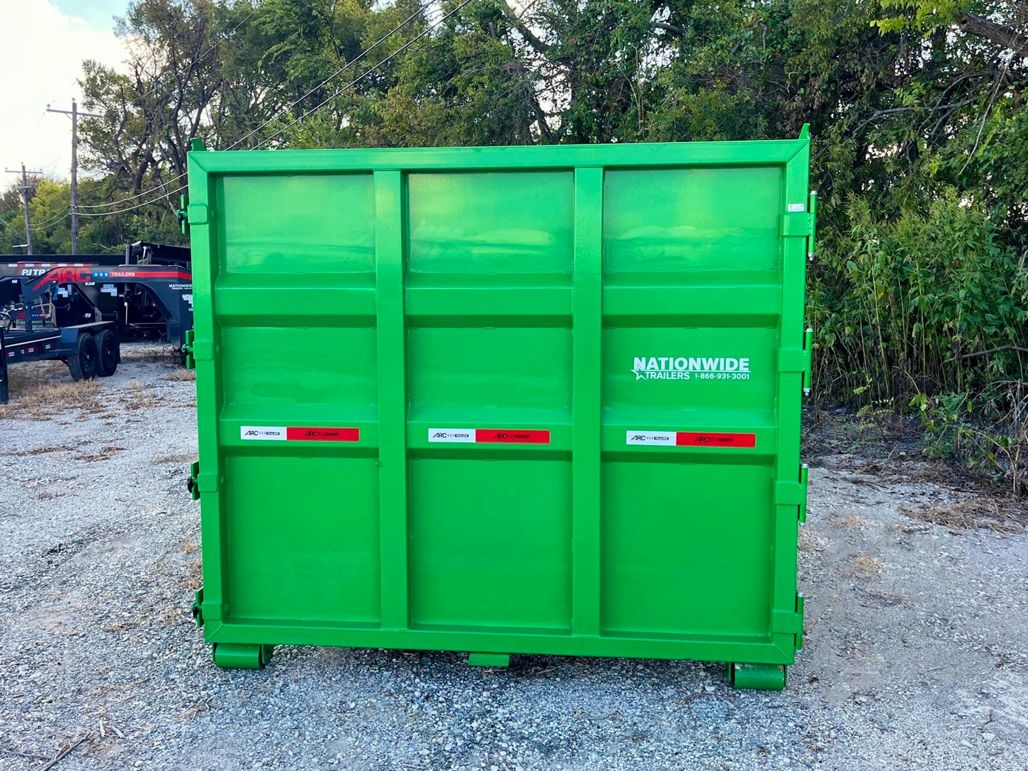 ARC Trailers 14' 20YD Steel Dumpster Bin w/ 6' Sides - Stock #80652 - Image 4 of 5