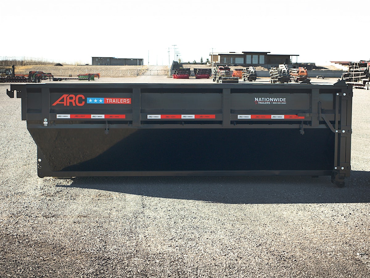 ARC Trailers 14' 14YD Steel Dumpster Bin w/ 4' Sides - Image 8
