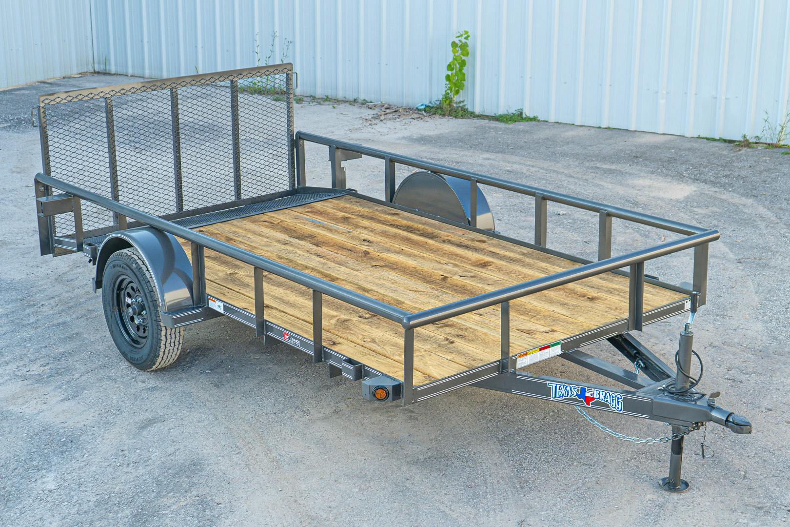 Texas Bragg 12'x77" Utility Trailer w/ 3' Gate & 2' Dovetail (U1) - Image 1