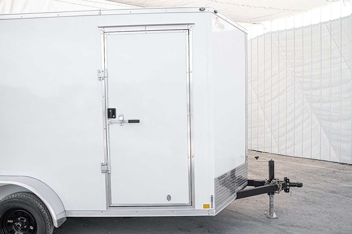 CellTech 7'x14' All-Steel Enclosed Cargo Trailer w/ Rear Ramp Door (C2) - Image 4