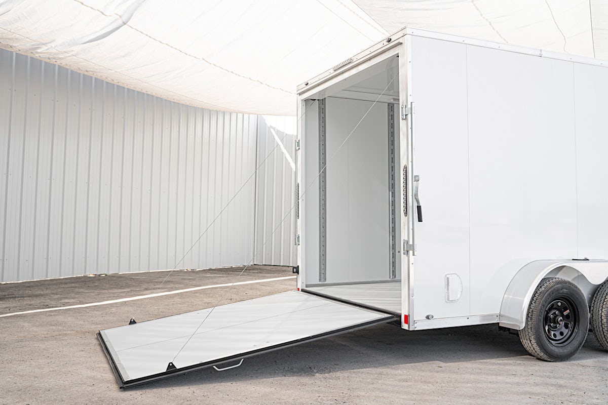 CellTech 7'x14' All-Steel Enclosed Cargo Trailer w/ Rear Ramp Door (C2) - Image 16