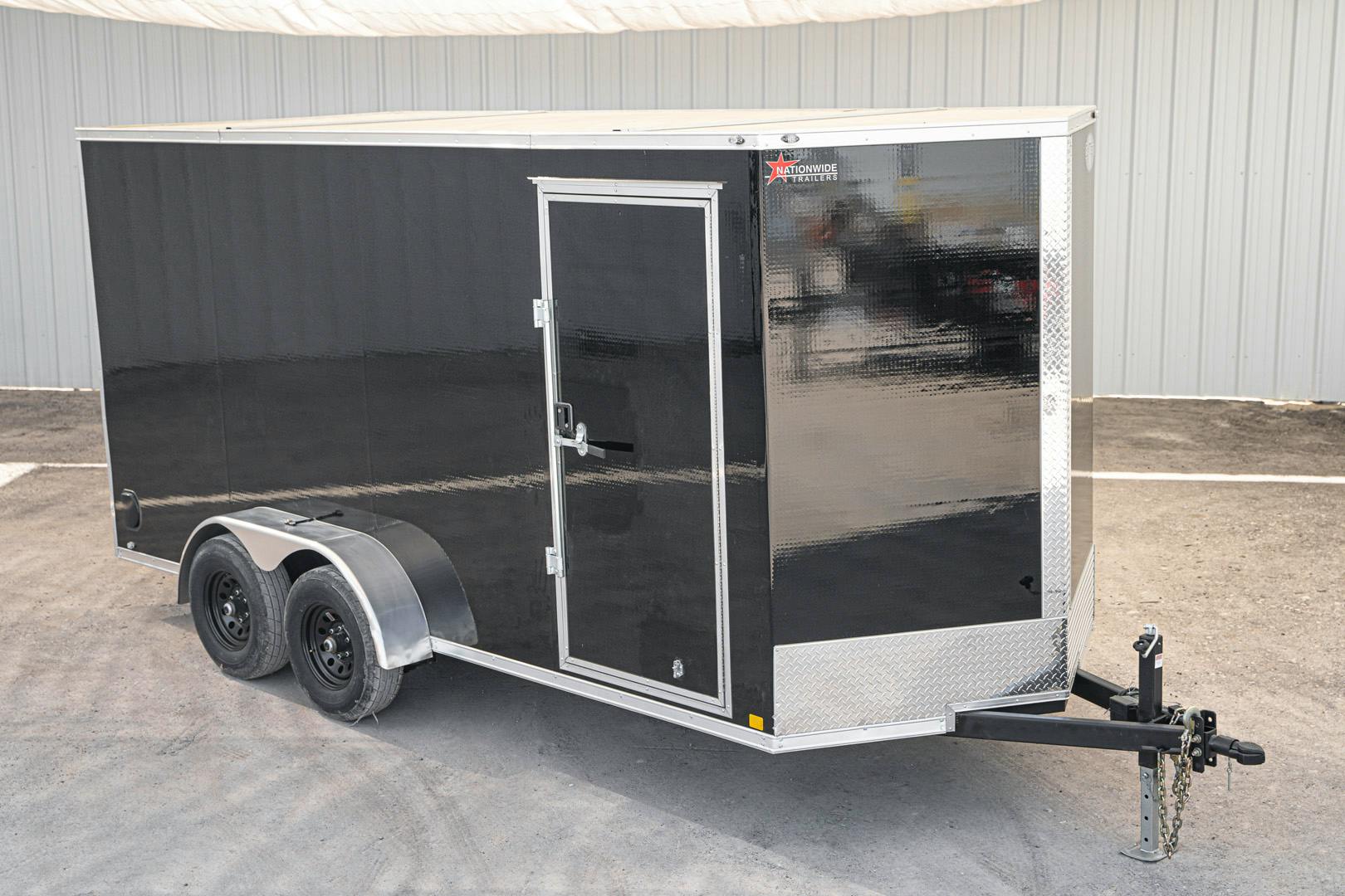 CellTech 7'x14' All-Steel Enclosed Cargo Trailer w/ Rear Ramp Door (C2) - Image 2