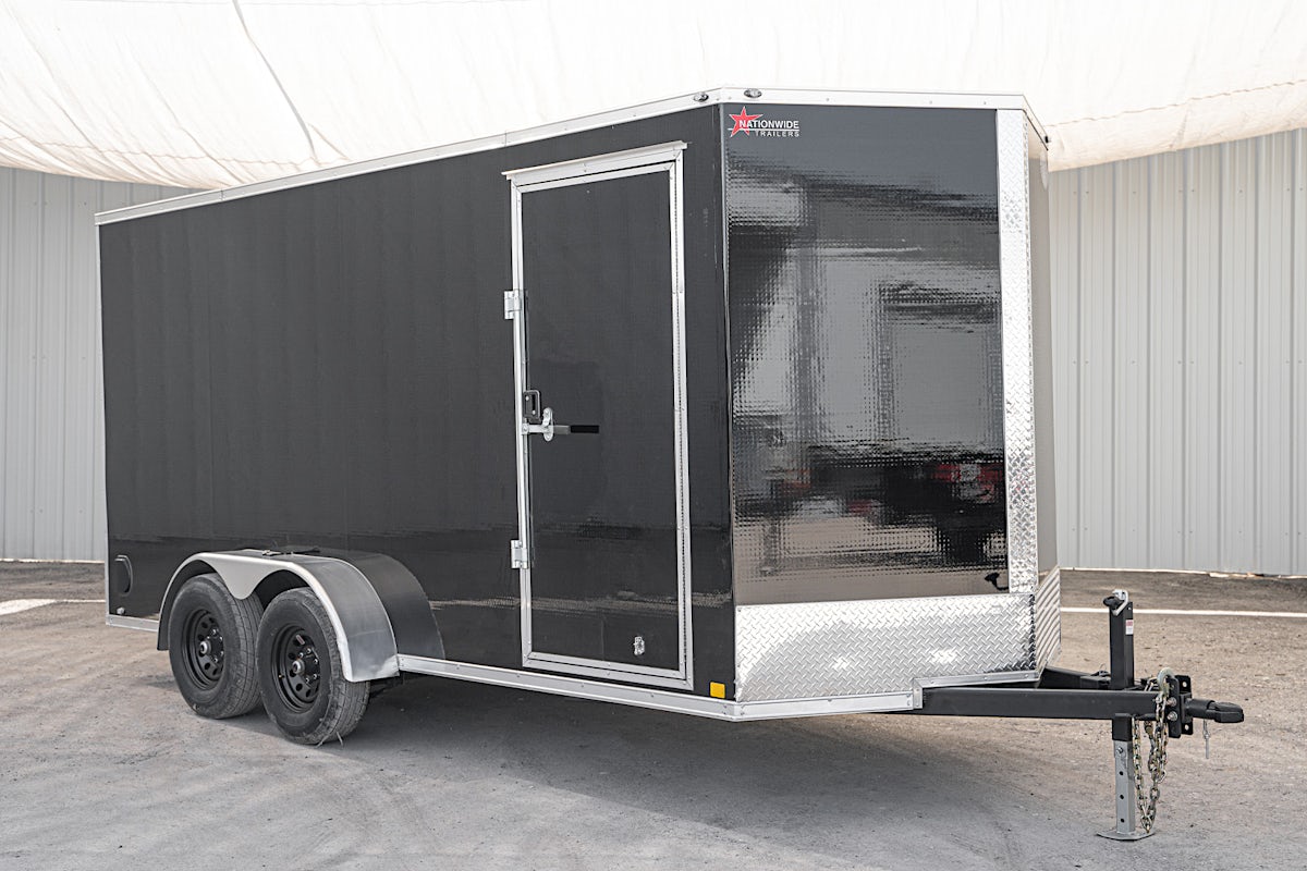 CellTech 7'x14' All-Steel Enclosed Cargo Trailer w/ Rear Ramp Door (C2) - Image 3