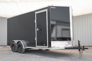 CellTech 7'x14' All-Steel Enclosed Cargo Trailer w/ Rear Ramp Door (C2)
