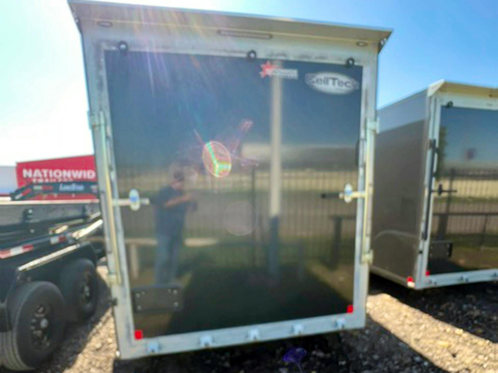 CellTech 7'x14' All-Steel Enclosed Cargo Trailer w/ Rear Ramp Door (C2) - Stock #80736 - Image 3 of 5