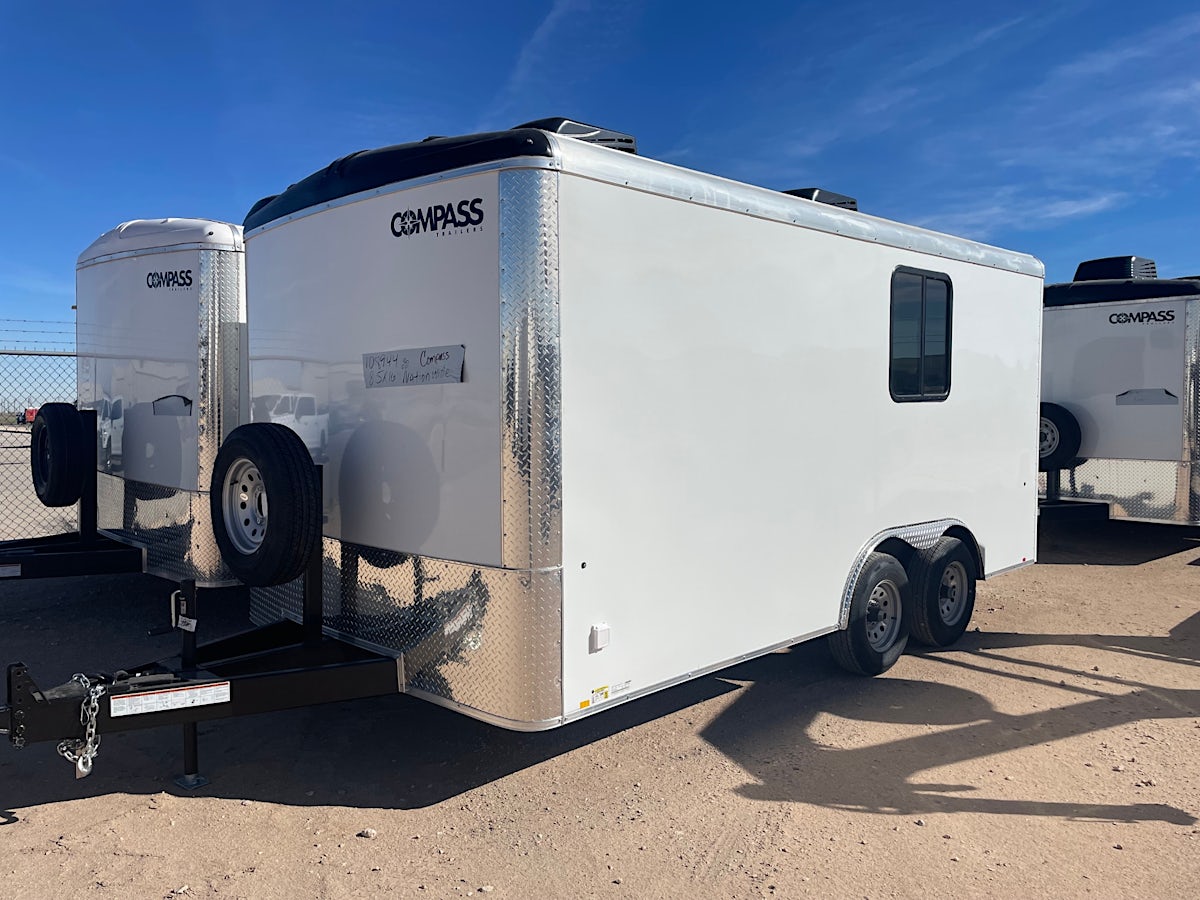 Compass 8.5'x16' Enclosed Office Trailer (CO) - Stock #80761 - Image 1 of 7 Compass 8.5'x16' Enclosed Office Trailer (CO) - Stock #80761 - Image 1 of 7