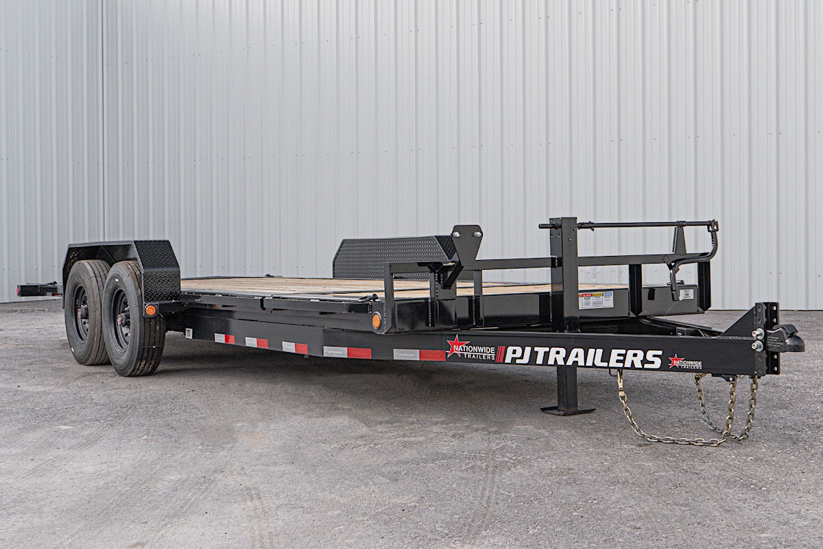 PJ Trailers 20'x82" 6" Channel Hydraulic Equipment Gravity Tilt Trailer (TJ) - Image 4