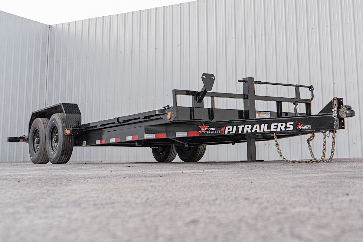 PJ Trailers 20'x82" 6" Channel Hydraulic Equipment Gravity Tilt Trailer (TJ) - Image 6
