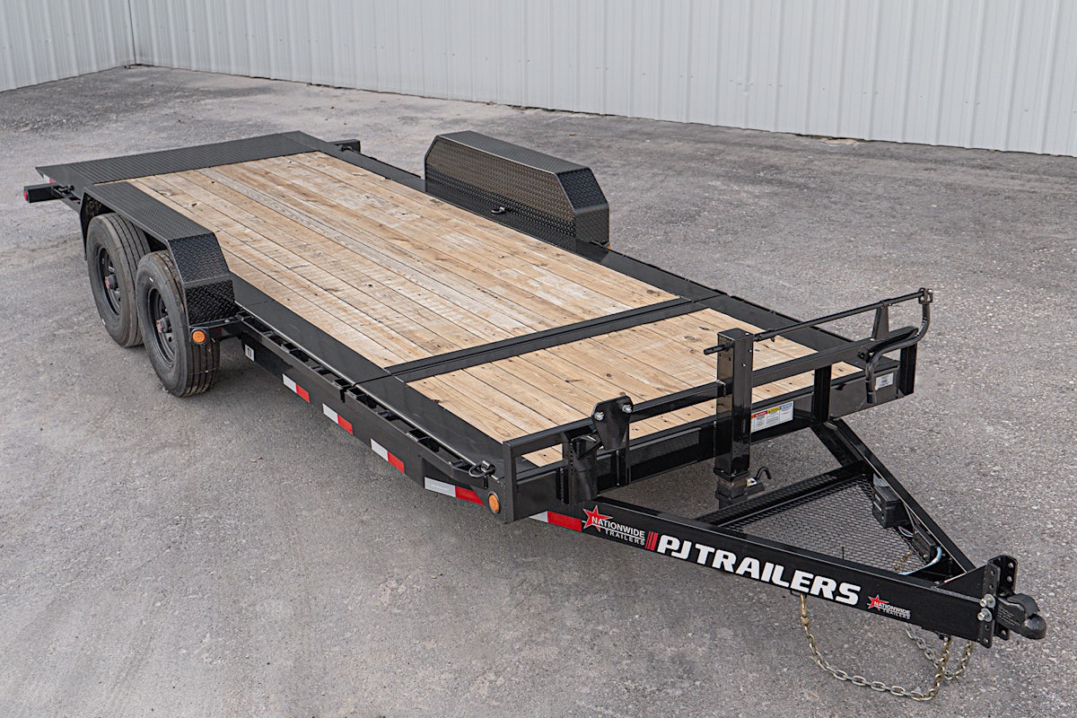 PJ Trailers 20'x82" 6" Channel Hydraulic Equipment Gravity Tilt Trailer (TJ) - Image 7