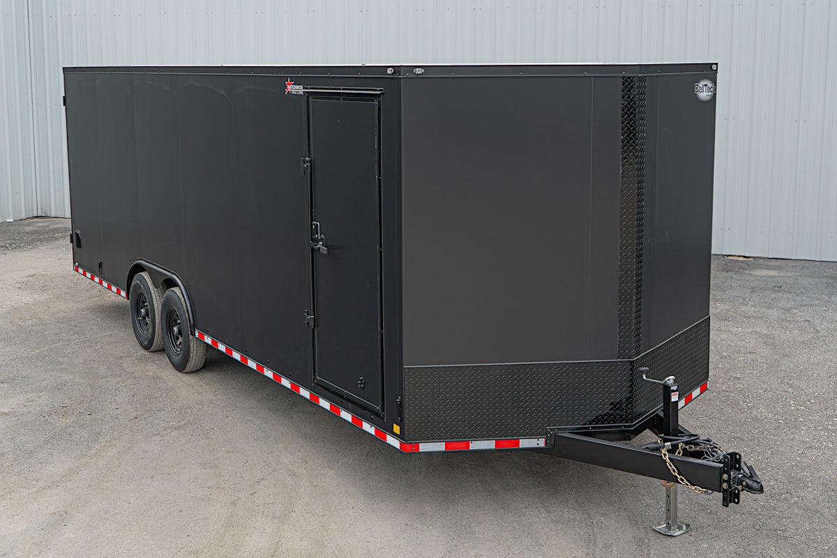 CellTech 8.5'x24' All-Steel Enclosed Cargo Trailer w/ Rear Ramp Door (C2) - Image 1