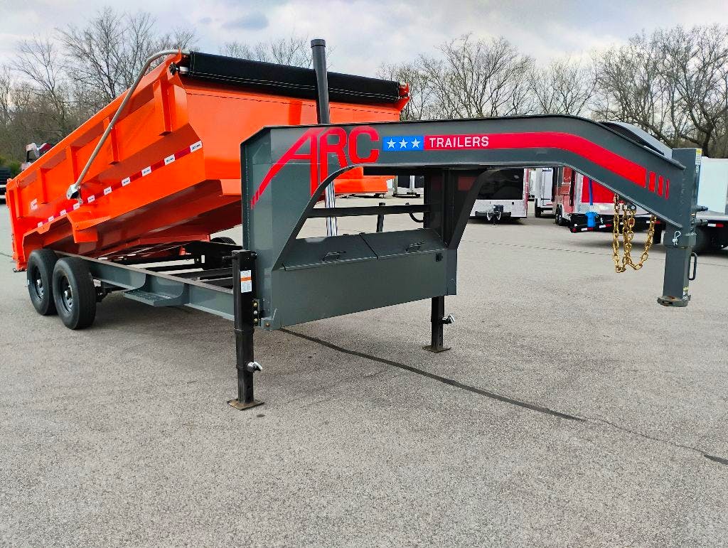 ARC Trailers 16'x83" Gooseneck Telescopic Dump Trailer w/ 3' Sides (GDT) - Stock #80935 - Image 1 of 8