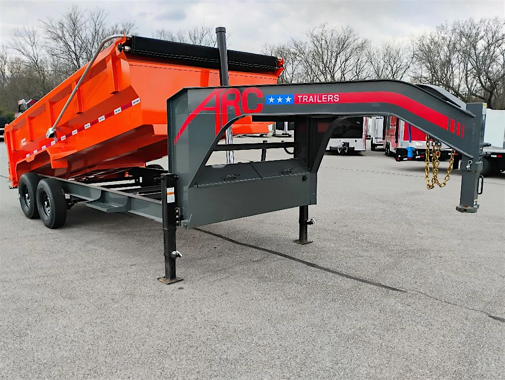 ARC Trailers 16'x83" Gooseneck Telescopic Dump Trailer w/ 3' Sides (GDT) - Stock #80935 - Image 1 of 8 ARC Trailers 16'x83" Gooseneck Telescopic Dump Trailer w/ 3' Sides (GDT) - Stock #80935 - Image 1 of 8