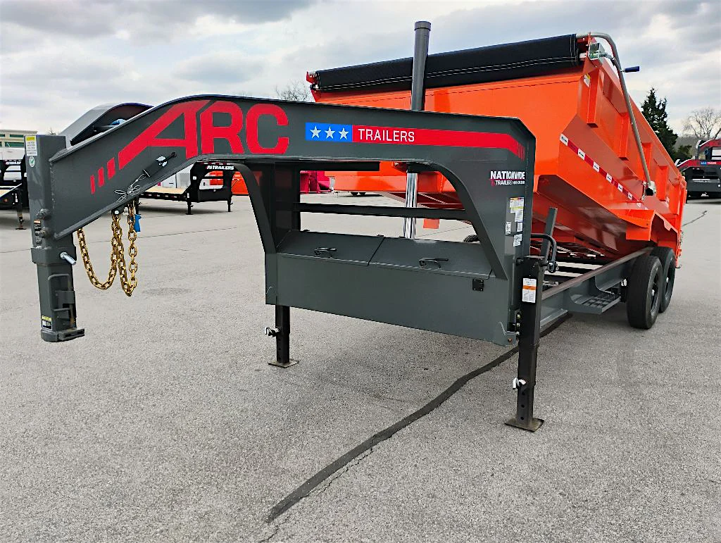 ARC Trailers 16'x83" Gooseneck Telescopic Dump Trailer w/ 3' Sides (GDT) - Stock #80935 - Image 6 of 8 ARC Trailers 16'x83" Gooseneck Telescopic Dump Trailer w/ 3' Sides (GDT) - Stock #80935 - Image 6 of 8