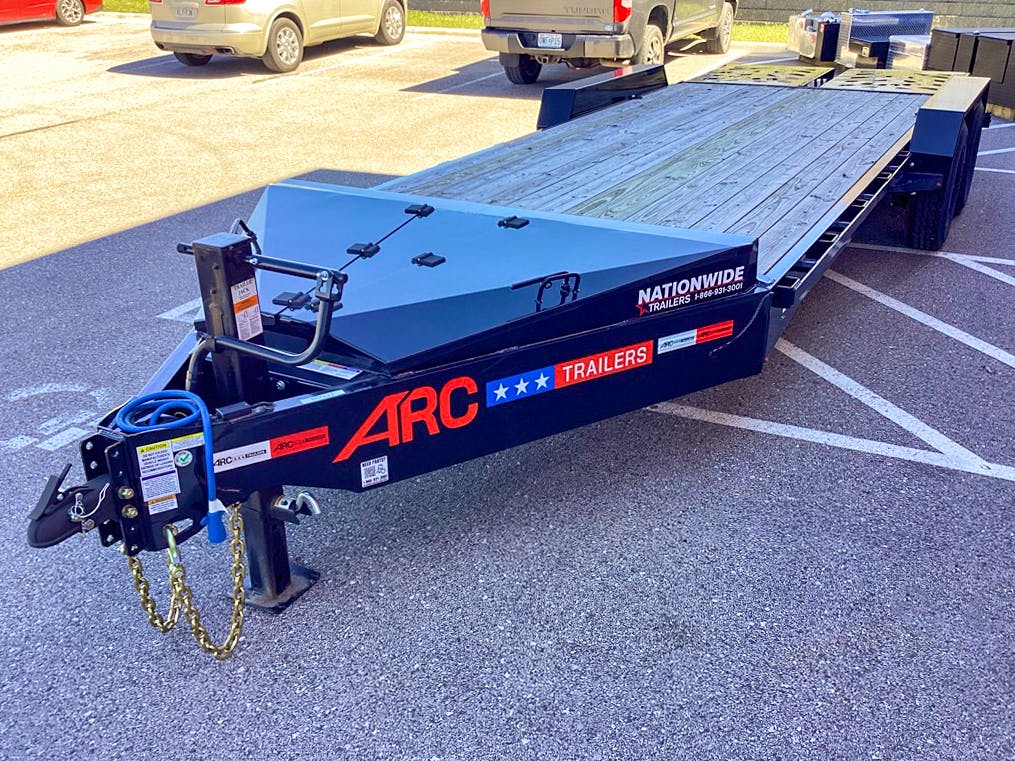 ARC Trailers 20'x83" HD Equipment Hauler w/ 4' Dovetail & Bigfoot Ramps (BEQ) - Stock #80937 - Image 2 of 5