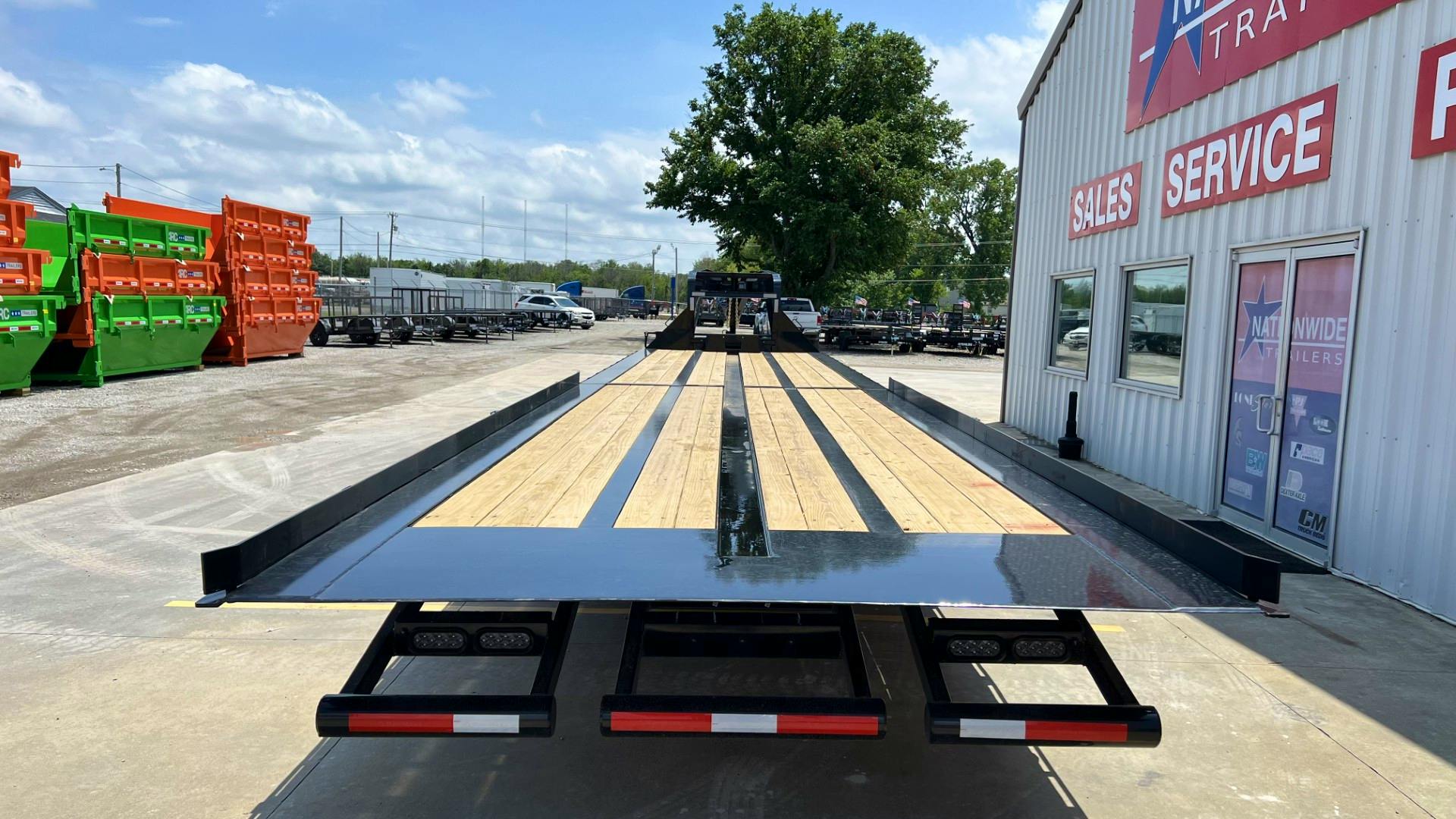 RawMaxx 40'x102" Tilt Shipping Container Trailer w/ Duals (TC) - Image 4