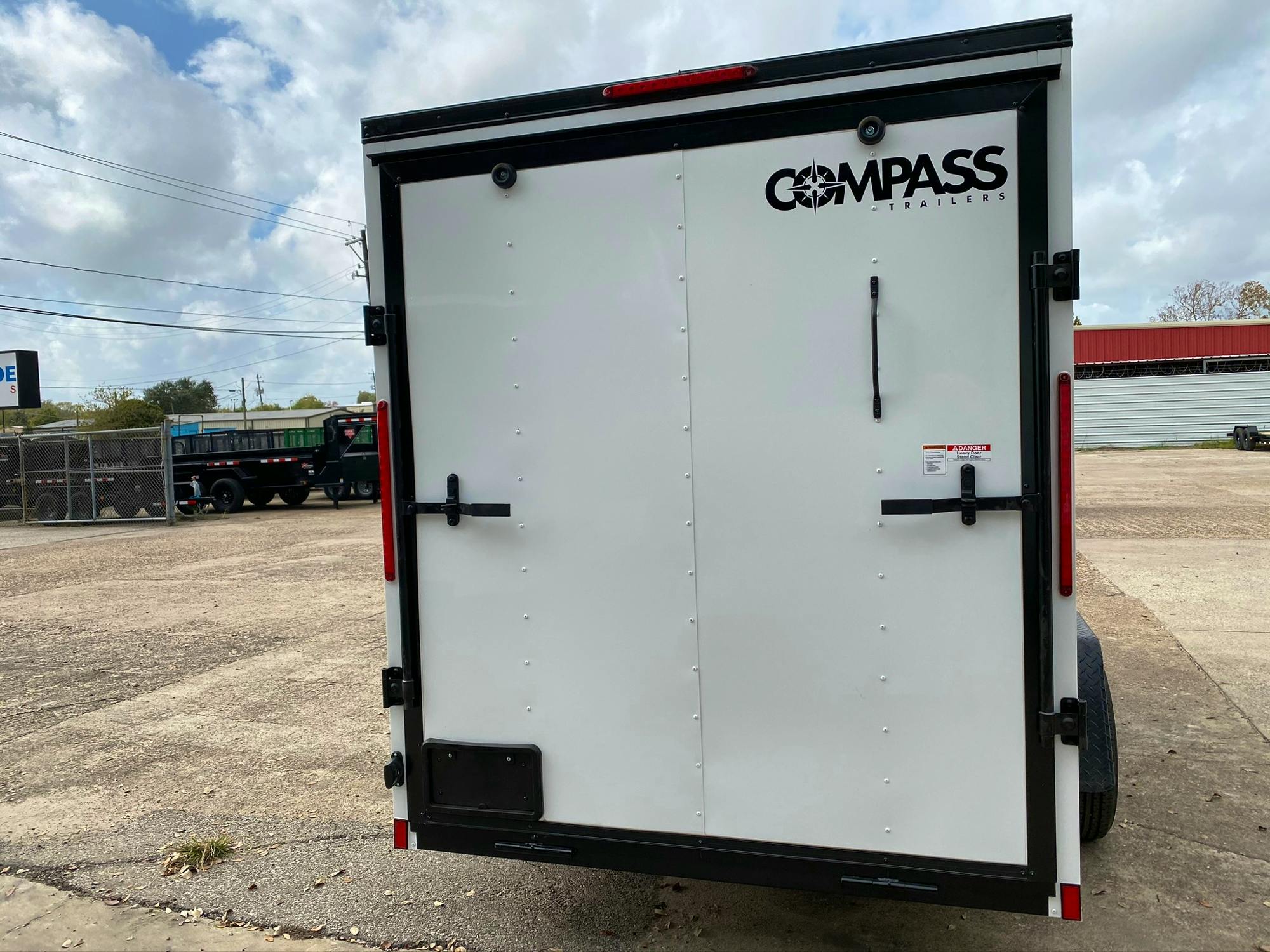 Compass 6'x12' Enclosed Cargo Trailer w/ Rear Ramp Door (C1) - Image 2