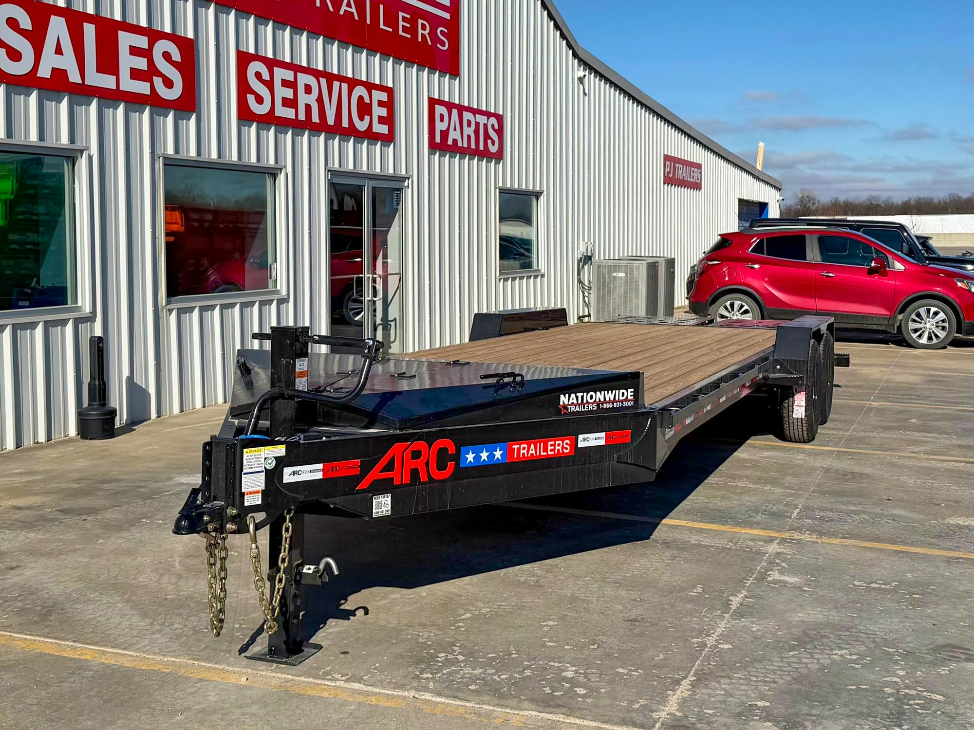 ARC Trailers 22'x83" HD Equipment Trailer w/ 4' Dovetail & Bigfoot Ramps (BEQ) - Stock #81075 - Image 8 of 8