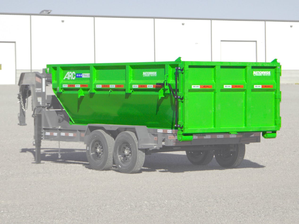 ARC Trailers 14' 14YD Steel Dumpster Bin w/ 4' Sides - Stock #81274 - Image 1 of 9