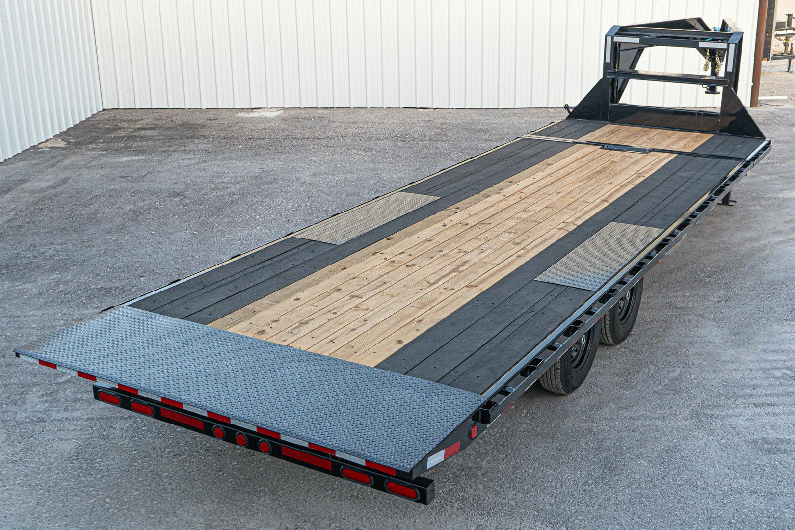 PJ Trailers 26'x102" Gooseneck Deckover Power Tilt Trailer (T8) - Image 18