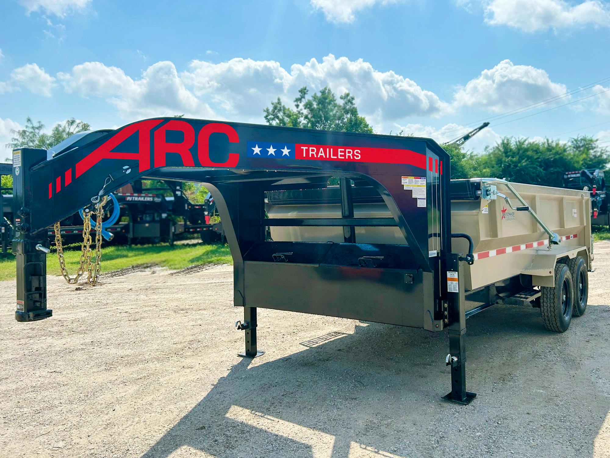 ARC Trailers 14'x83" Gooseneck Telescopic Dump Trailer w/ 3' Sides (GDT) - Image 1