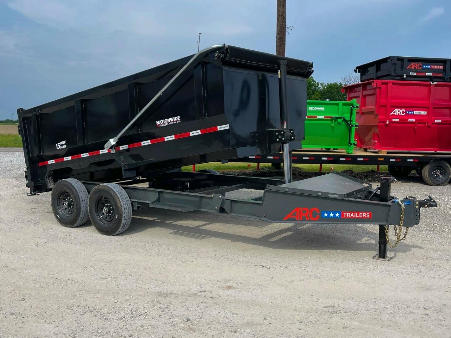 ARC Trailers 14'x83" Telescopic Dump Trailer w/ 4' Sides (BDT) - Image 1
