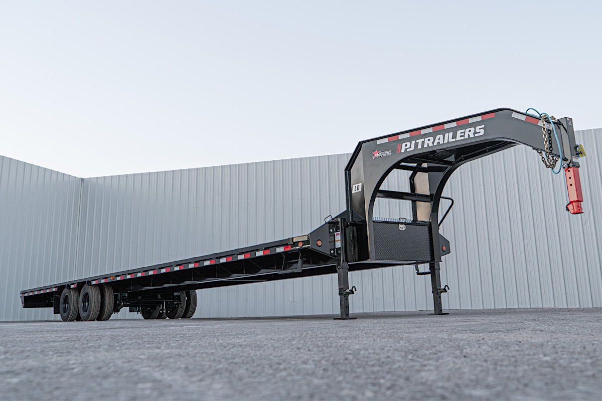 PJ Trailers 40'x102" Gooseneck Low Pro Flatbed Trailer w/ Duals (LD) - Image 3