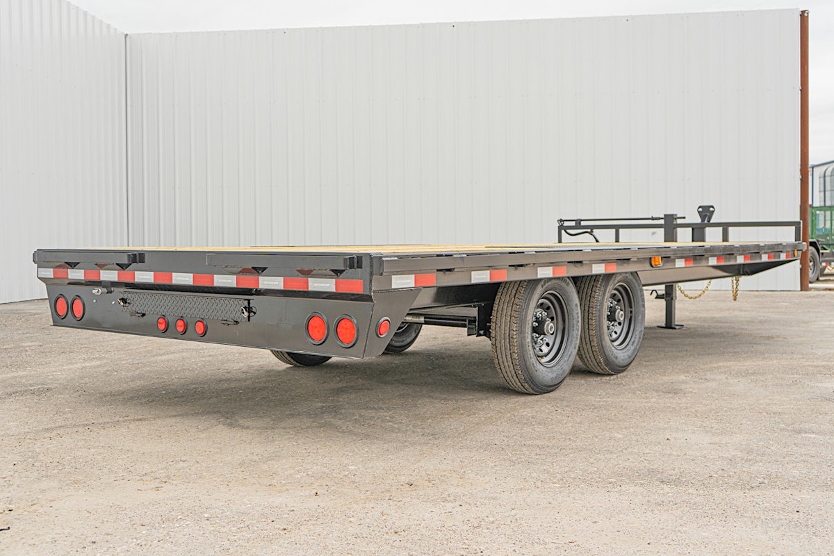 PJ Trailers 20'x102" 8" I-Beam Deckover Flatbed Trailer (F8) - Image 14