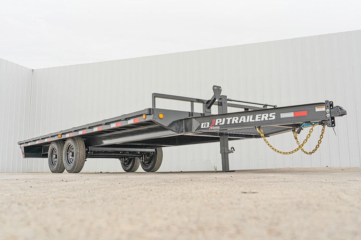 PJ Trailers 20'x102" 8" I-Beam Deckover Flatbed Trailer (F8) - Image 3