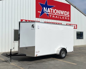 Spartan 6'x12' Enclosed Cargo Trailer w/ Rear Ramp Door (C1)