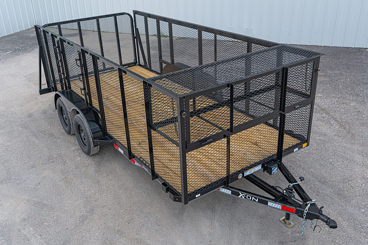 X-ON 16'x83" Landscape Trailer w/ 4' Sides & 4' Gate (L2) - Image 4