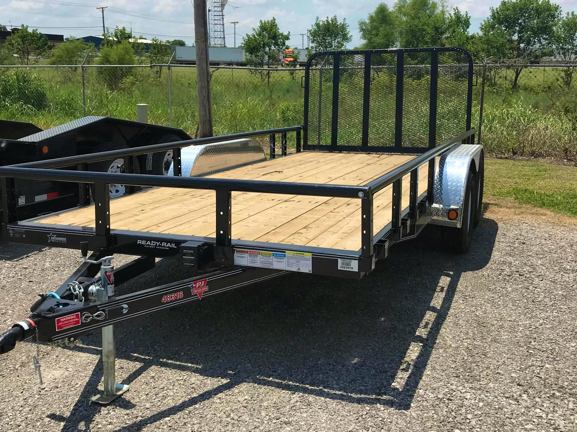 PJ Trailers 22'x83" Tandem Axle 4" Channel Utility Trailer (UL) - Image 1