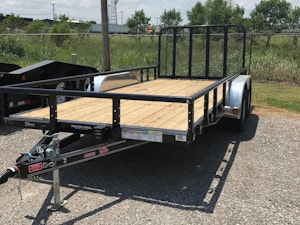PJ Trailers 22'x83" Tandem Axle 4" Channel Utility Trailer (UL)
