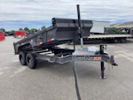RawMaxx LPXT 14' × 83" 14K Bumper-Pull Telescopic Dump Trailer Stock #81686 - Thumbnail 2